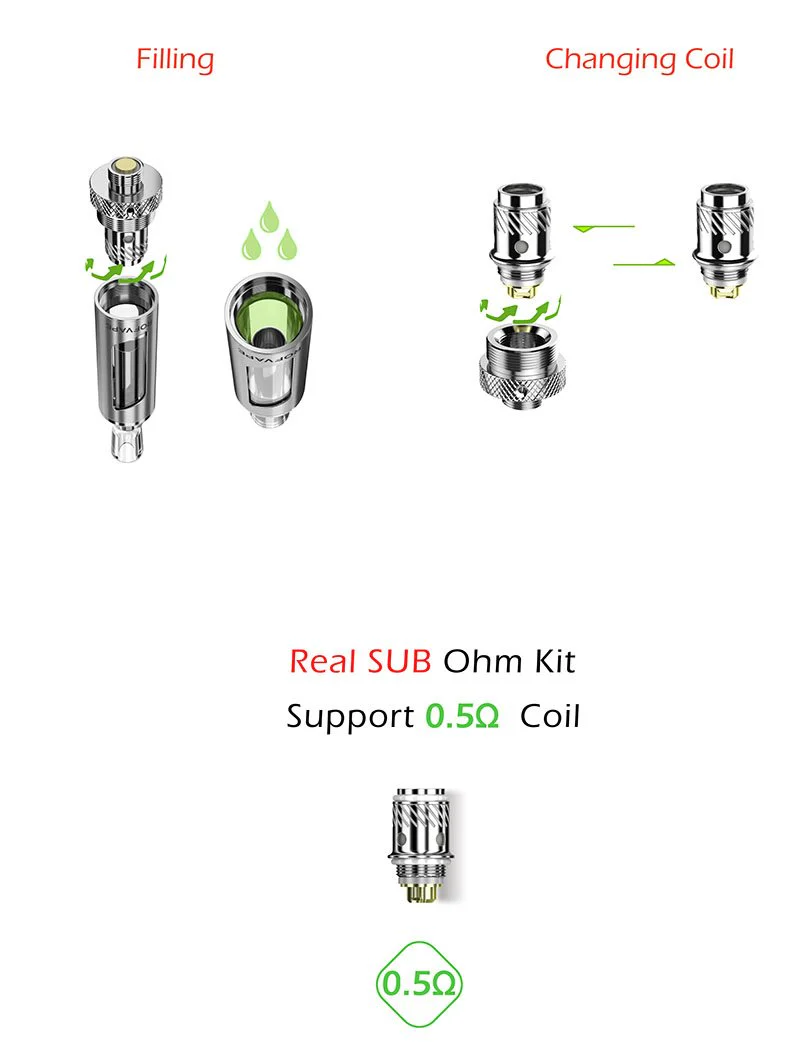 Rofvape A SUB EVOD Starter Kit Starterset - 1,6ml & 1100mAh - Image 13