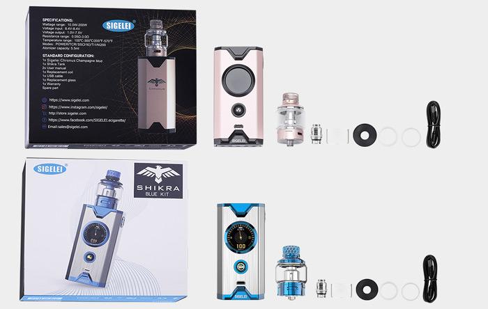 Sigelei Chronus 200W Kit mit 5.5ml Sigelei Chronus Tank Verdampfer - Image 4