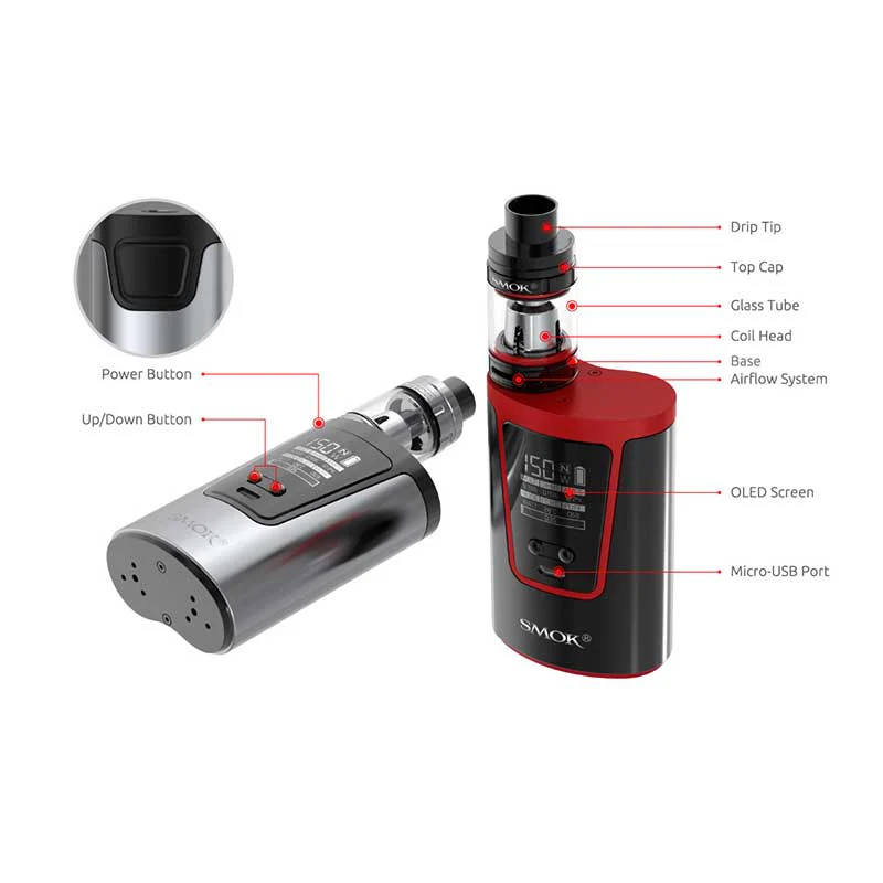 SMOK G150 Starter Kit Starterset mit TFV8 Big Baby Tank - 5ml & 4200mAh - Image 29