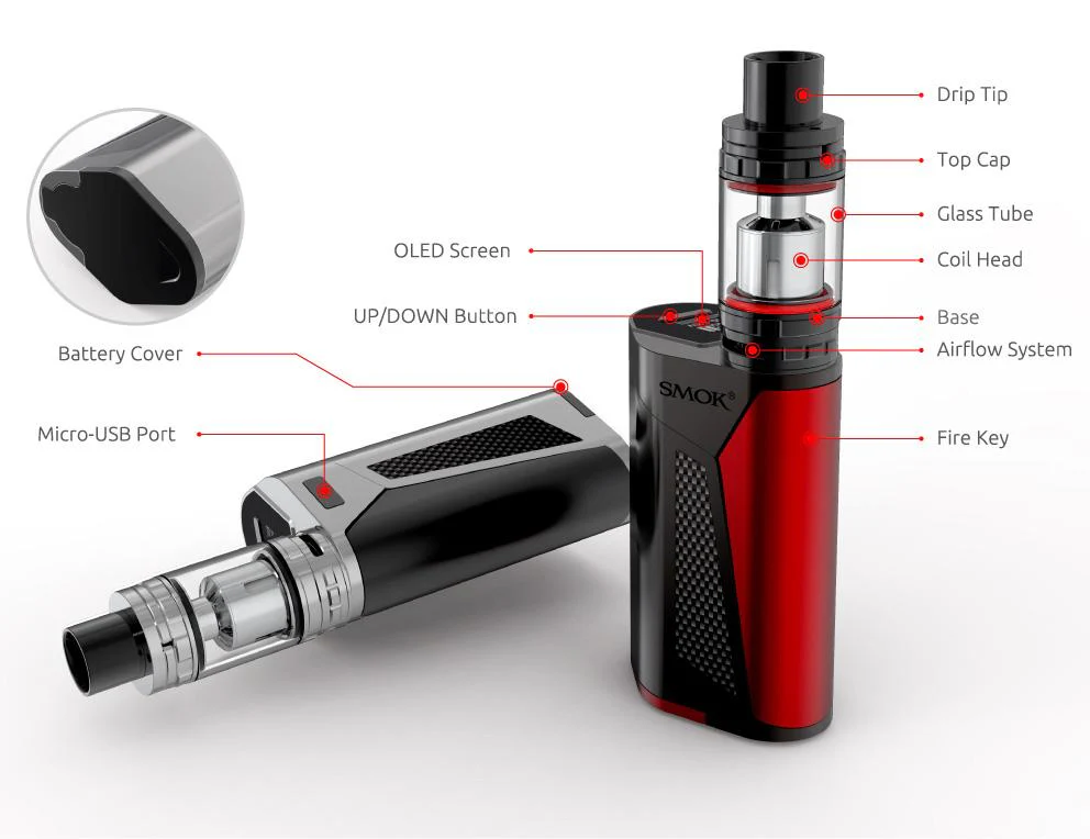 SMOK GX350 TC Kit mit TFV8 Tank - 6,0ml - Image 11