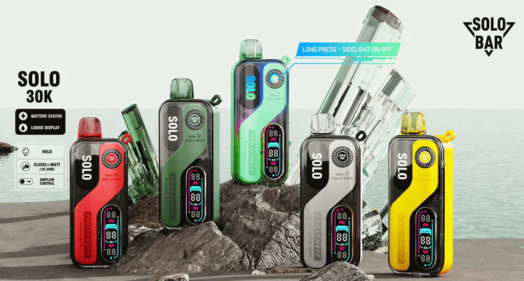 Solobar Solo 30K 30000 Puffs Wiederaufladbares Einweg Kit - Kauf 4 Vapes und bezahle nur 3 Vapes - Image 3