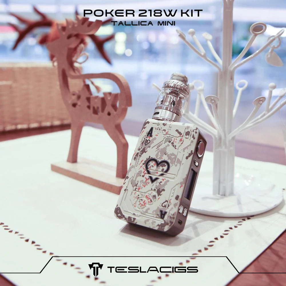 Teslacigs Poker 218 Kit mit Resin Tallica Mini Verdampfer 4ml/6ml - Image 3