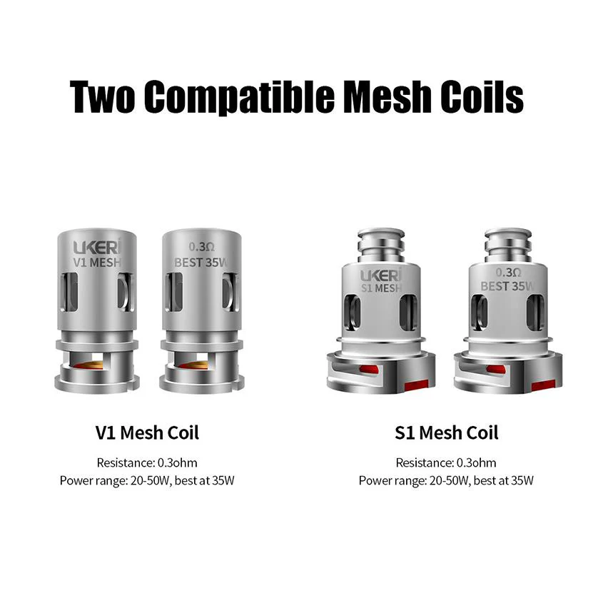 Ukeri Mesh Coil 5Stück/Packung für Brave/Magik Kit - Image 3