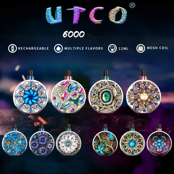 UTCO Perfume Bottle 6000 Einweg E-Zigarette Disposable Kit Wiederaufladbar - Image 2