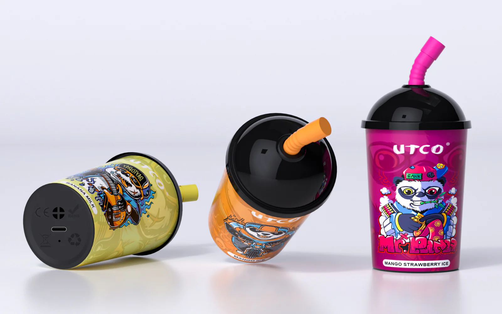 UTCO Puff Panda 8000 Einweg E-Zigarette Disposable Kit wiederaufladbar - Image 4