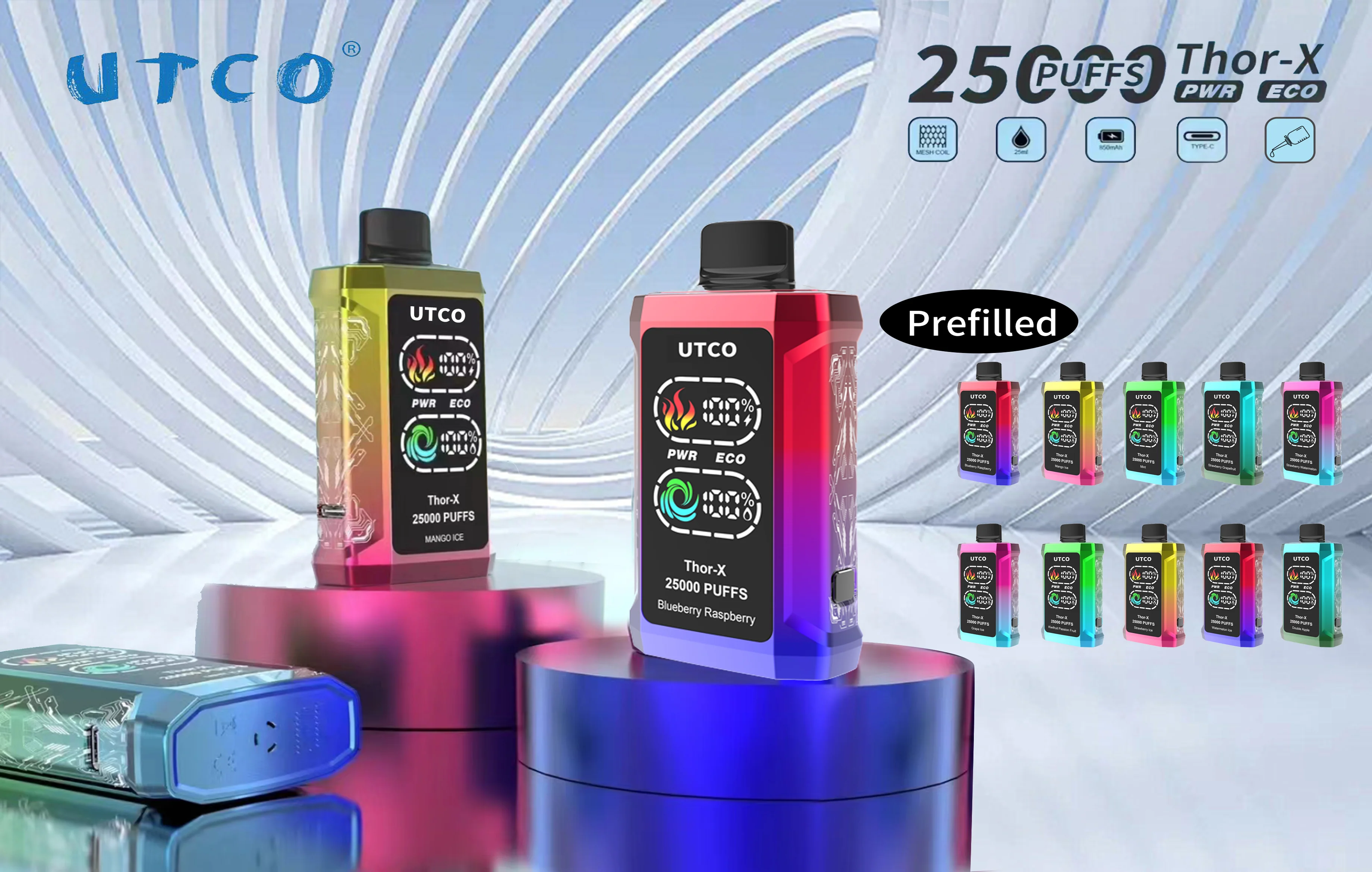 UTCO Thor-X 25000 Puffs Pre-filled Einweg Vape - Image 2