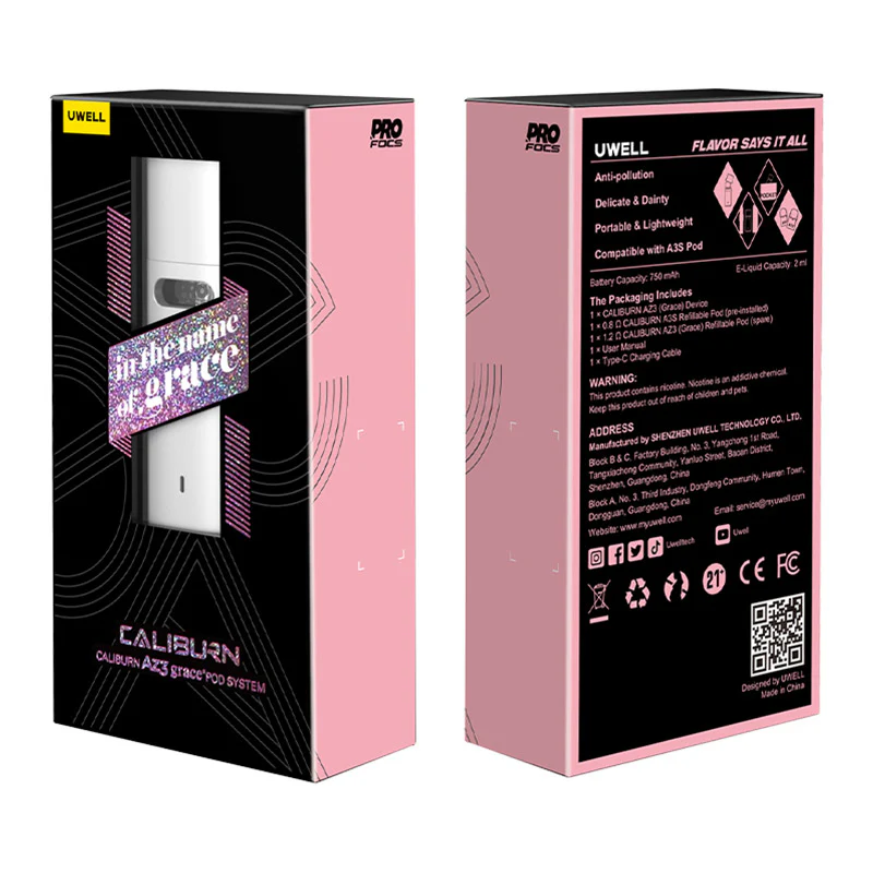 Uwell Caliburn AZ3 Grace Pod Kit 750mAh 2ml - Image 5