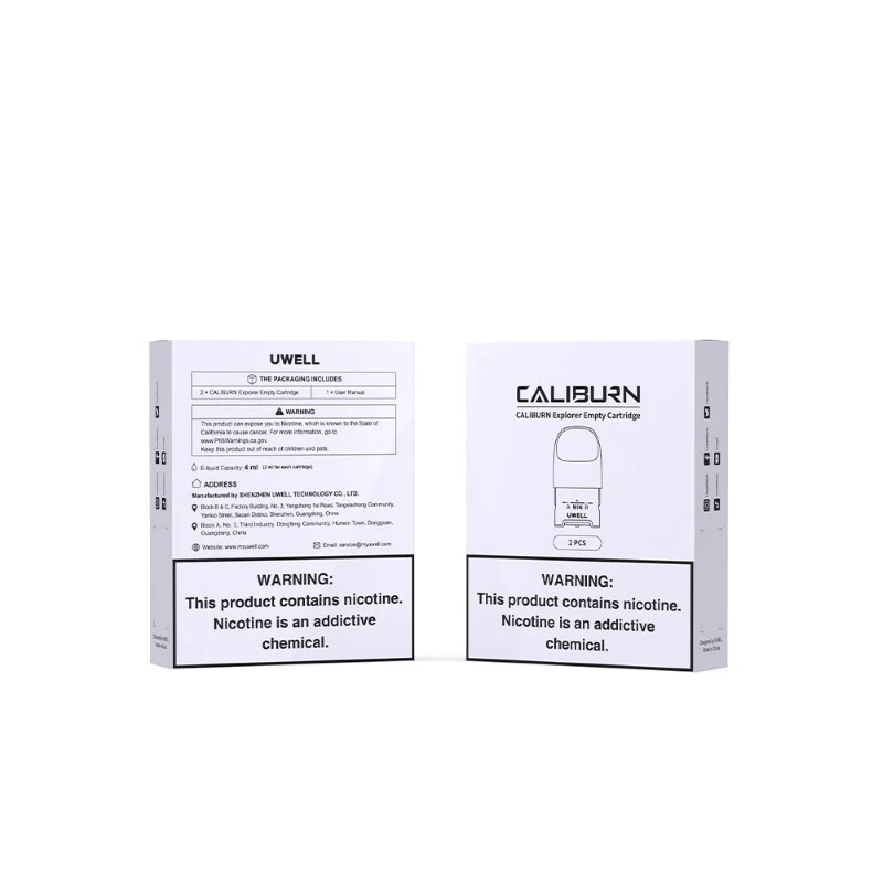 Uwell Caliburn Explorer Empty Pod Cartridge 2ml 2 Stück/Packung - Image 2