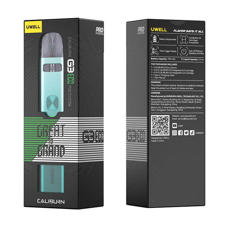 Uwell Caliburn G3 ECO Pod Kit 750mAh - Image 3