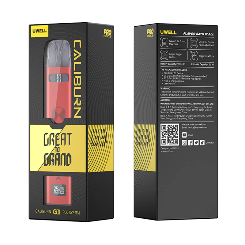 Uwell Caliburn G3 Pod Kit 900mAh 2,5ml - Image 5