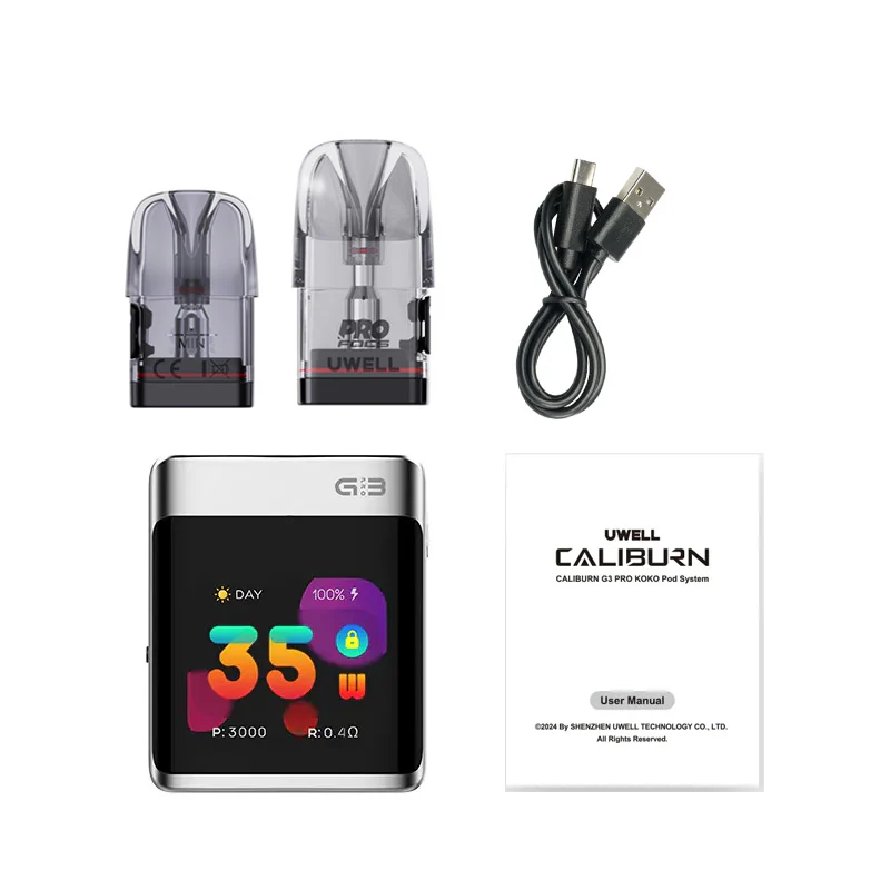 Uwell Caliburn G3 Pro KOKO Pod Kit 1250mAh 3ml - Image 5