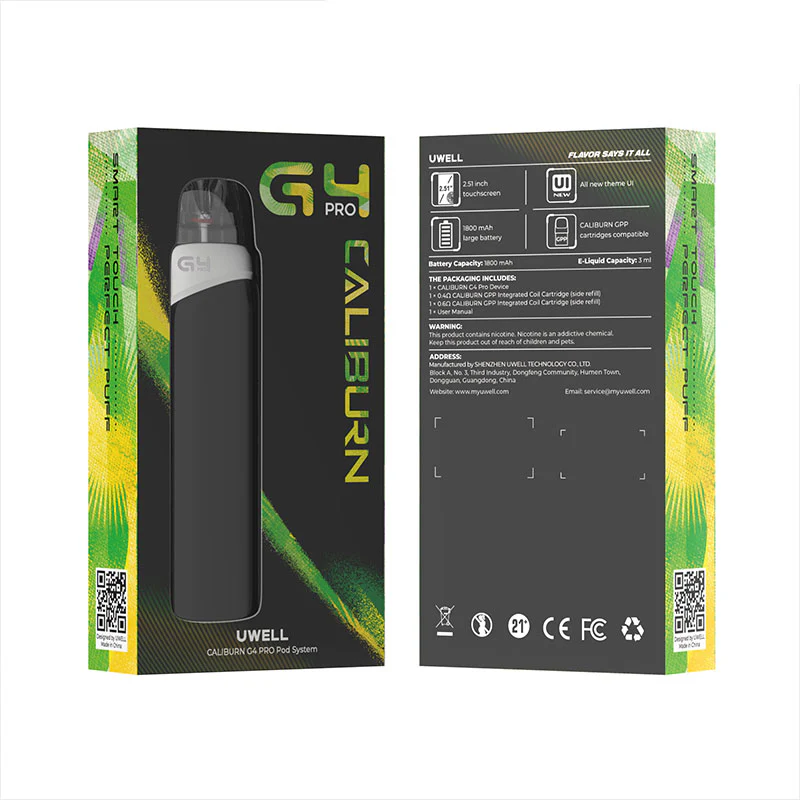 Uwell Caliburn G4 Pro Pod Kit 1800mAh - Image 4