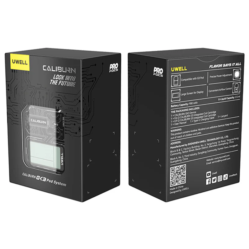 Uwell Caliburn GK3 Pod Kit 900mAh 2,5ml - Image 7
