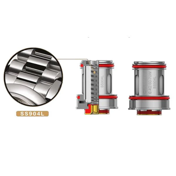 Uwell Crown 4 (IV) Dual SS904L Ersatz Coil Verdampferkopf (4 Stück / Packung) - Image 3