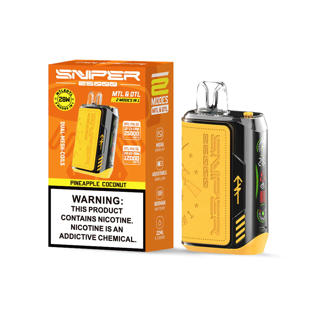 Vapmod Sniper 25000 Puffs Wiederaufladbares Einweg Kit - Image 10