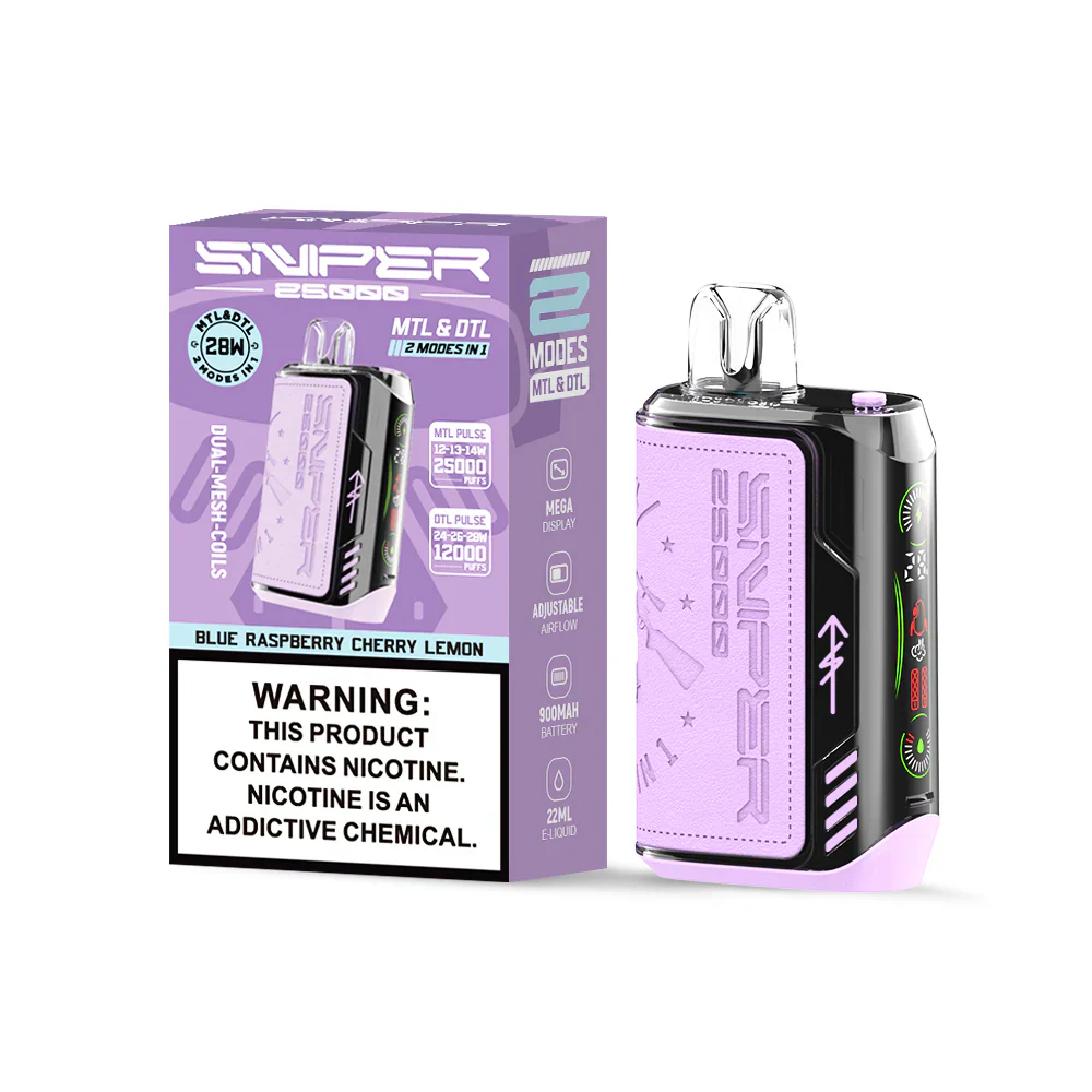 Vapmod Sniper 25000 Puffs Wiederaufladbares Einweg Kit - Image 4
