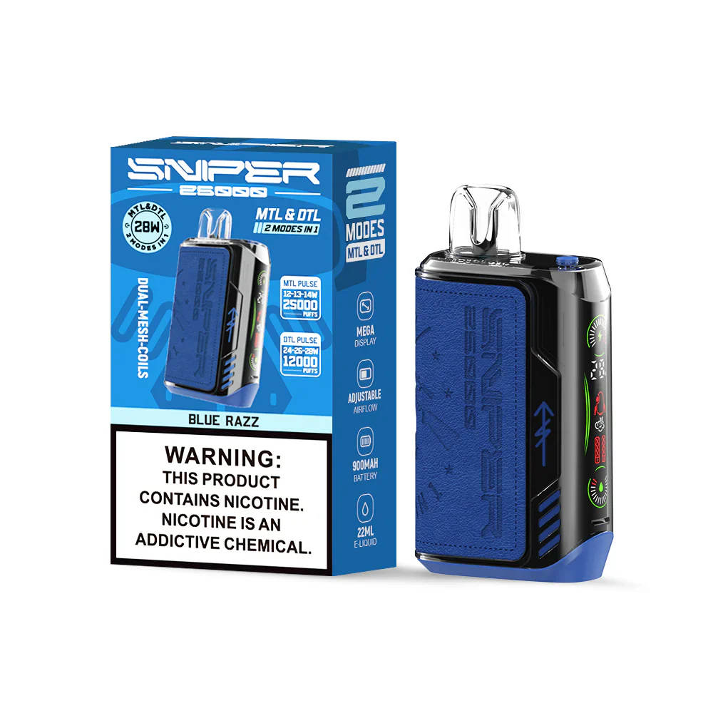 Vapmod Sniper 25000 Puffs Wiederaufladbares Einweg Kit - Image 5