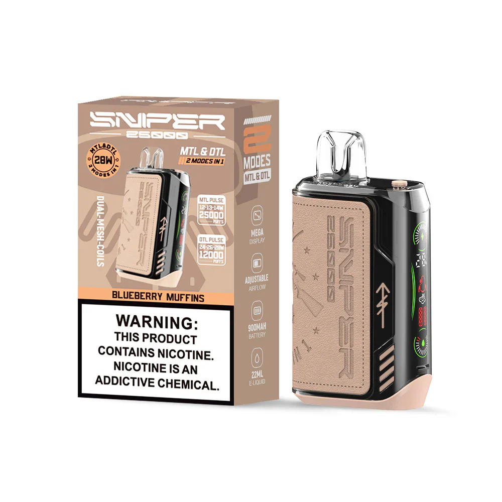 Vapmod Sniper 25000 Puffs Wiederaufladbares Einweg Kit - Image 6