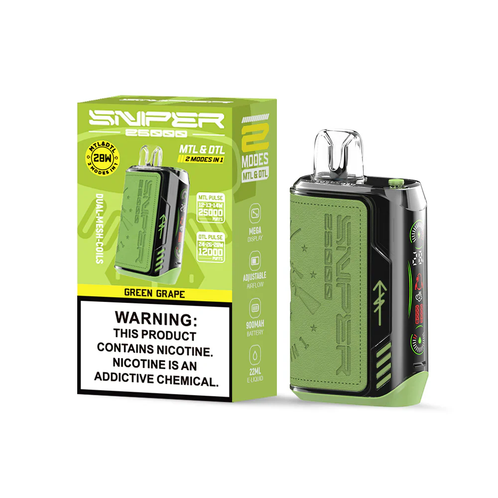 Vapmod Sniper 25000 Puffs Wiederaufladbares Einweg Kit - Image 7