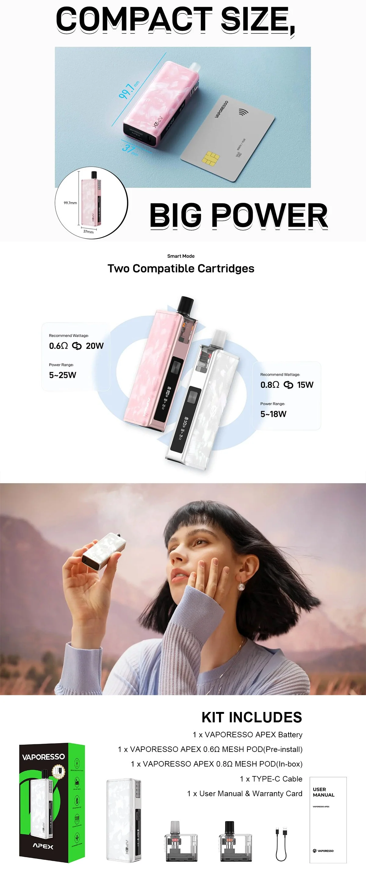 Vaporesso APEX Pod Kit 30W - Image 5