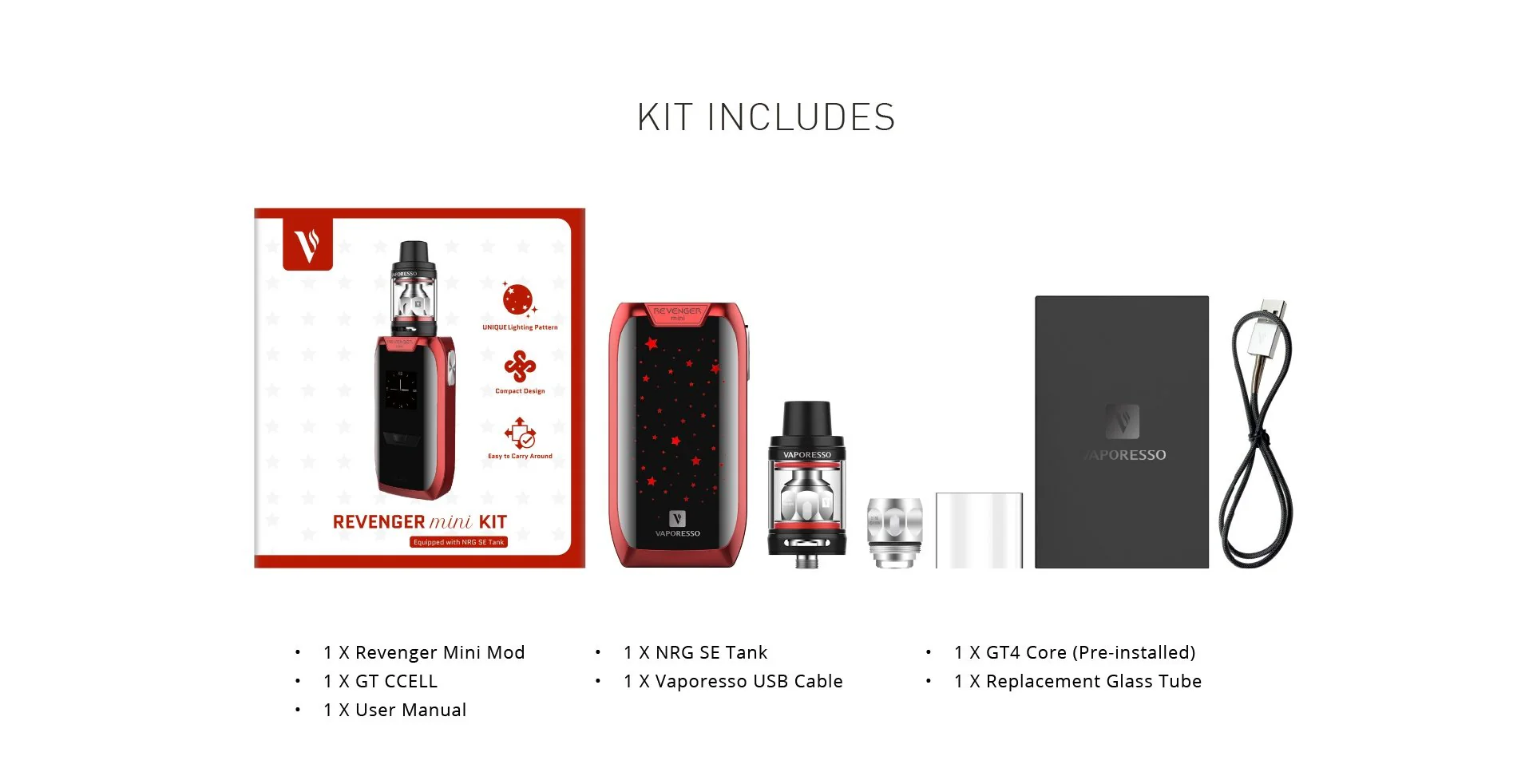 Vaporesso Revenger Mini 85W Starter Kit Starterset - 3,5ml & 2500mAh - Image 4