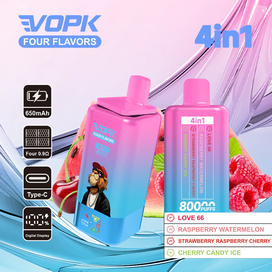 VOPK 80K Puffs 4IN1 Einweg Kit 650mAh - Image 10