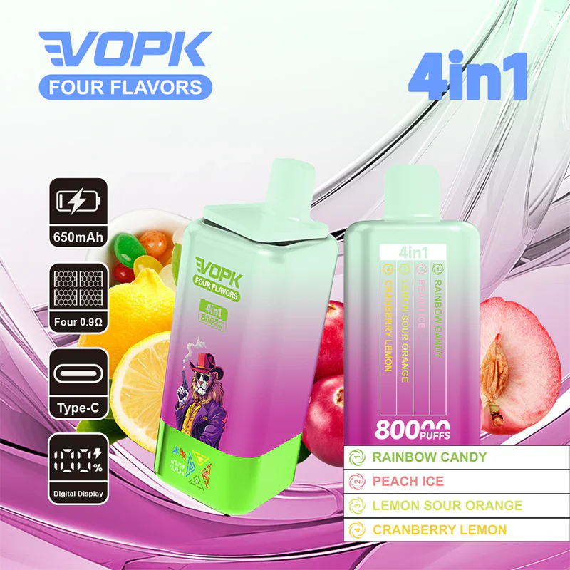 VOPK 80K Puffs 4IN1 Einweg Kit 650mAh - Image 11