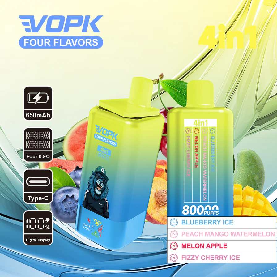 VOPK 80K Puffs 4IN1 Einweg Kit 650mAh - Image 4