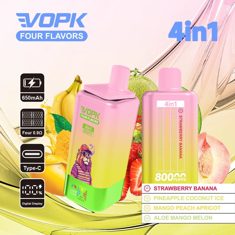 VOPK 80K Puffs 4IN1 Einweg Kit 650mAh - Image 5