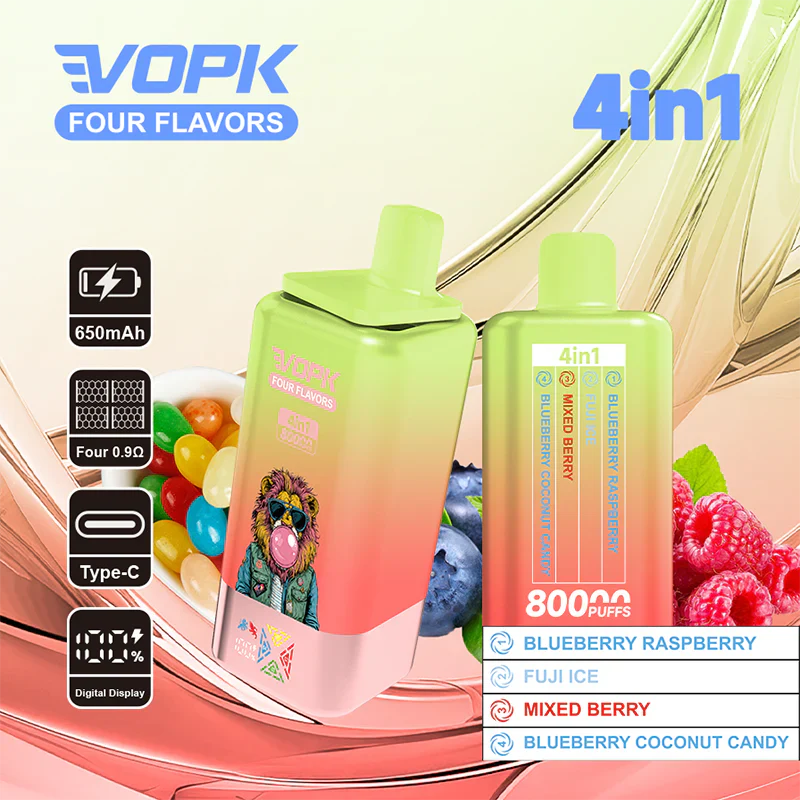 VOPK 80K Puffs 4IN1 Einweg Kit 650mAh - Image 7