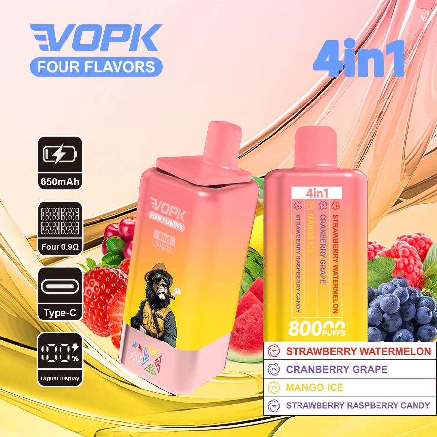 VOPK 80K Puffs 4IN1 Einweg Kit 650mAh - Image 8