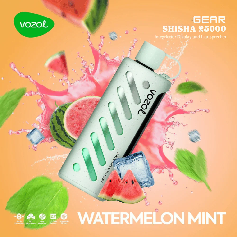 Vozol GEAR SHISHA 25000 Puffs Einweg Kit- 💥 Nehme 5 Zahle NUR 4! + Ab einem Einkauf von 100€ 2 Mystery Gratis💥 - Image 16