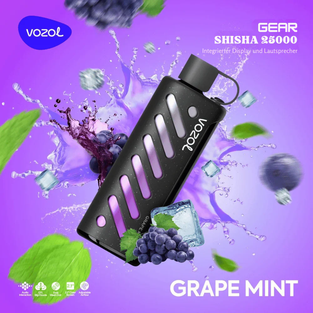 Vozol GEAR SHISHA 25000 Puffs Einweg Kit- 💥 Nehme 5 Zahle NUR 4! + Ab einem Einkauf von 100€ 2 Mystery Gratis💥 - Image 18