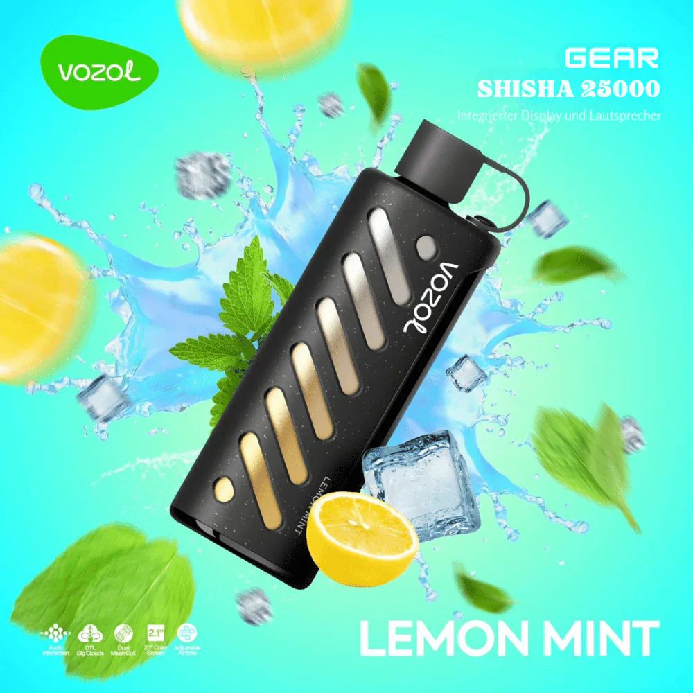 Vozol GEAR SHISHA 25000 Puffs Einweg Kit- 💥 Nehme 5 Zahle NUR 4! + Ab einem Einkauf von 100€ 2 Mystery Gratis💥 - Image 21