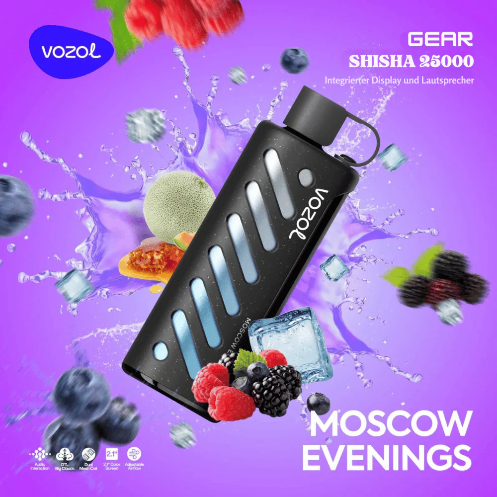 Vozol GEAR SHISHA 25000 Puffs Einweg Kit- 💥 Nehme 5 Zahle NUR 4! + Ab einem Einkauf von 100€ 2 Mystery Gratis💥 - Image 24