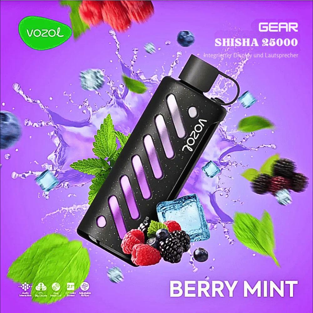 Vozol GEAR SHISHA 25000 Puffs Einweg Kit- 💥 Nehme 5 Zahle NUR 4! + Ab einem Einkauf von 100€ 2 Mystery Gratis💥 - Image 29