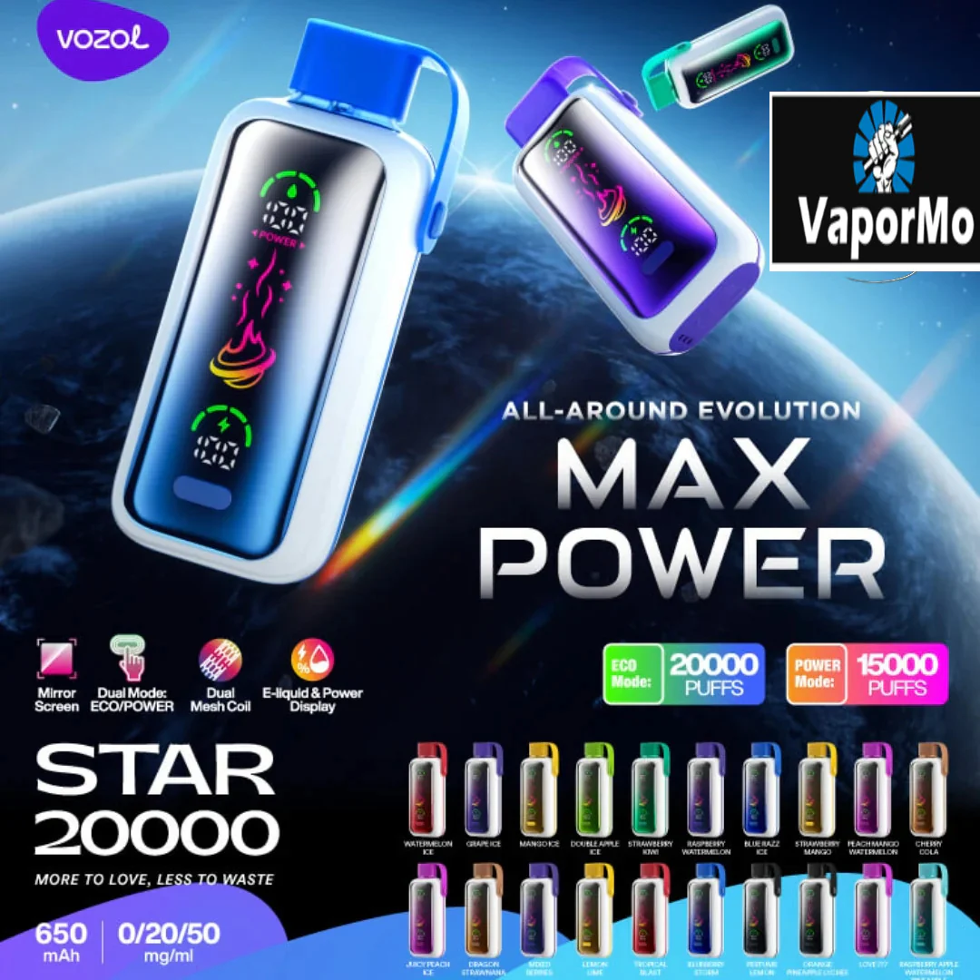 [Clearance Sale] Vozol Star 20000 Puffs Dual Power Wiederaufladbarer Einweg Kit- 💥 Nehme 5 Zahle NUR 4! + Ab einem Einkauf von 100€ 2 Mystery Gratis💥 - Image 4
