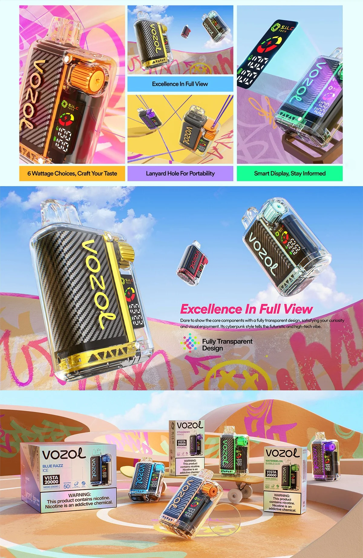 [Clearance Sale] Vozol Vista 20000 Puffs Wiederaufladbarer Einweg Vape - 💥 BLACK Friday WEEK - Nehme 4 Zahle NUR 3! + Ab einem Einkauf von 100€ 1 Mystery Vapes Gratis + Ab einem Einkauf von 150€ 2 Mystery Vapes Gratis 💥 - Image 4