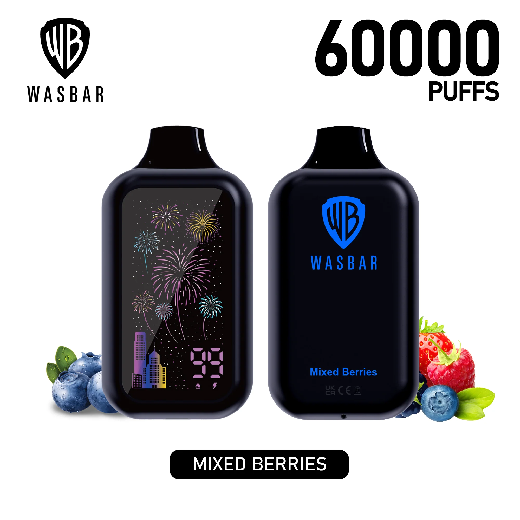 WASBAR 60000 60K Puffs Wiederaufladbares Einweg Kit - 💥 Nehme 5 Zahle NUR 4! + Ab einem Einkauf von 100€ 2 Mystery Gratis💥 - Image 12