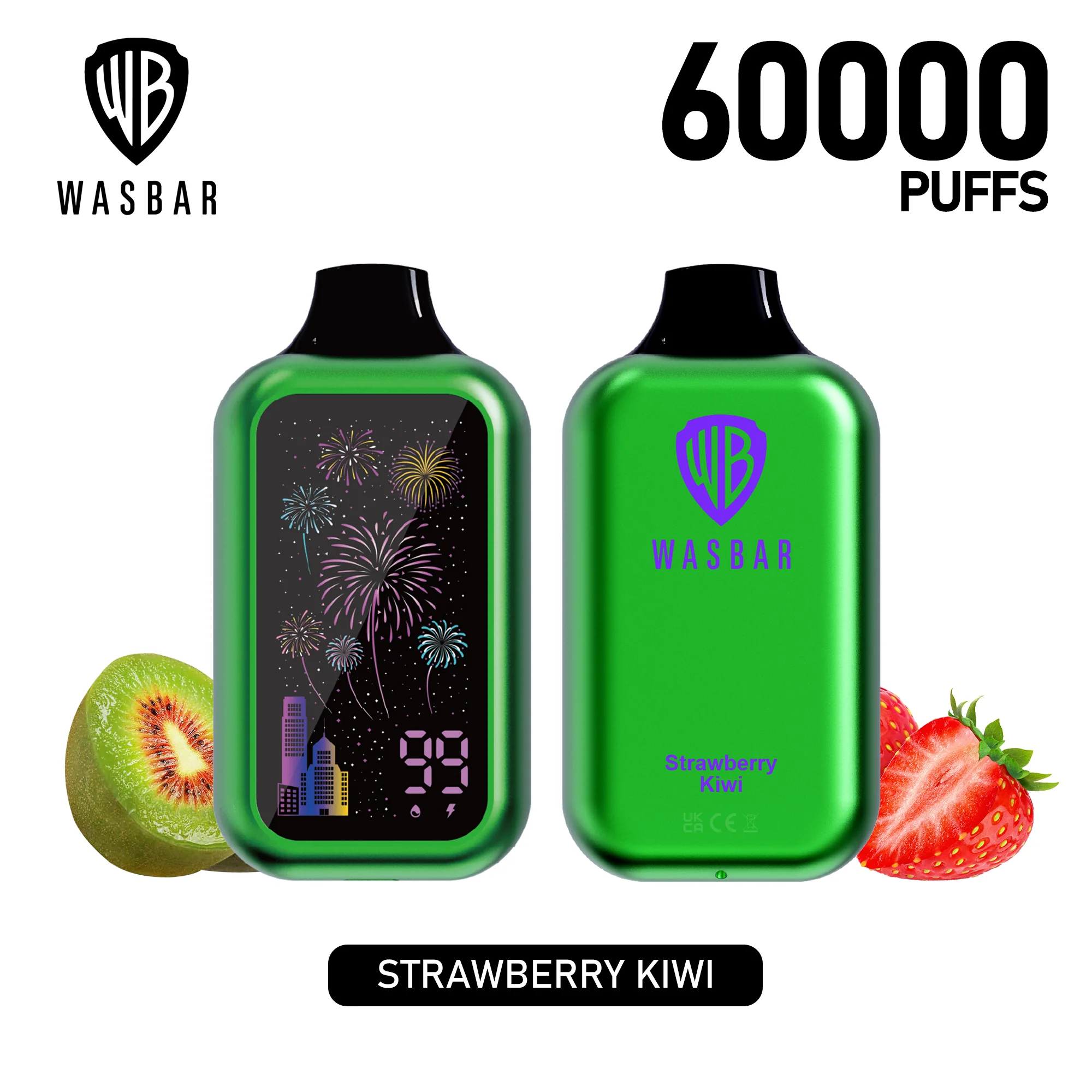 WASBAR 60000 60K Puffs Wiederaufladbares Einweg Kit - 💥 Nehme 5 Zahle NUR 4! + Ab einem Einkauf von 100€ 2 Mystery Gratis💥 - Image 5