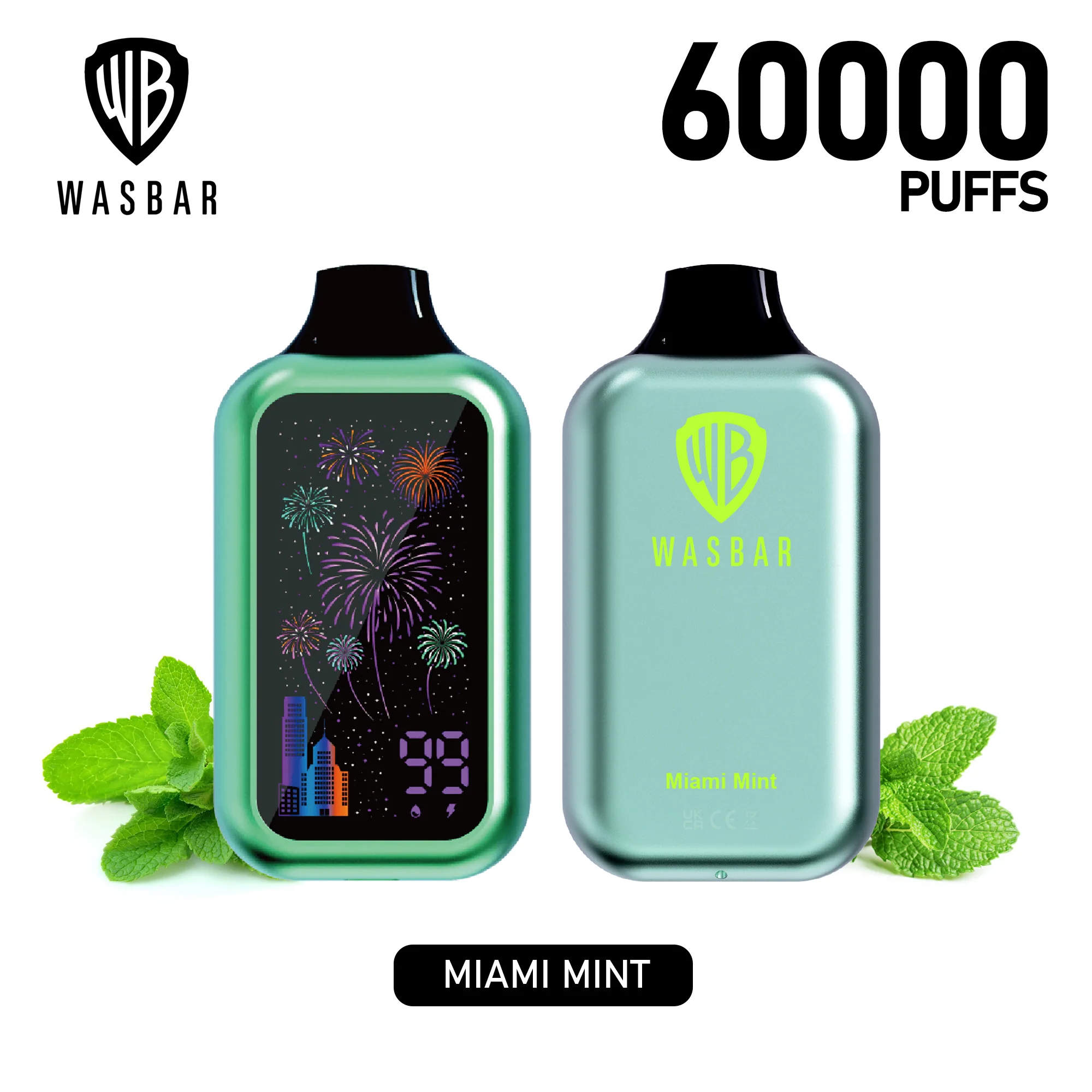 WASBAR 60000 60K Puffs Wiederaufladbares Einweg Kit - 💥 Nehme 5 Zahle NUR 4! + Ab einem Einkauf von 100€ 2 Mystery Gratis💥 - Image 6