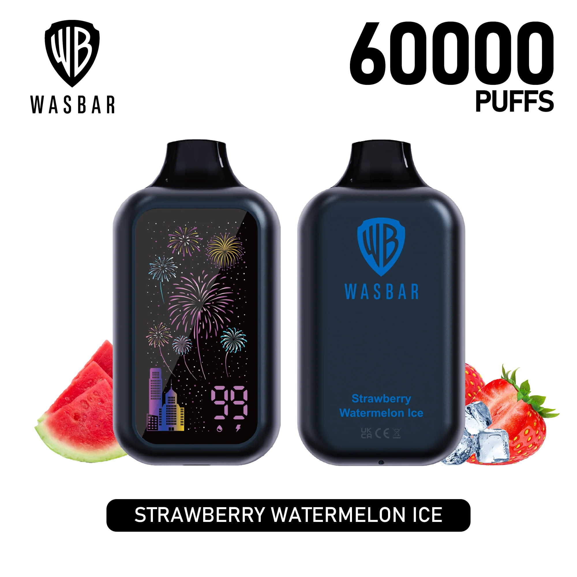 WASBAR 60000 60K Puffs Wiederaufladbares Einweg Kit - 💥 Nehme 5 Zahle NUR 4! + Ab einem Einkauf von 100€ 2 Mystery Gratis💥 - Image 7