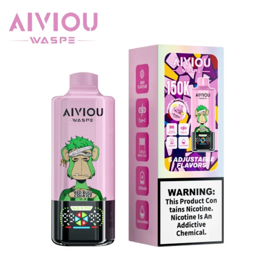 WASPE Aiviou 150K 150000 Puffs 6in1 Wiederaufladbares Einweg Kit- 💥 Nehme 5 Zahle NUR 4! + Ab einem Einkauf von 100€ 2 Mystery Gratis💥 - Image 8
