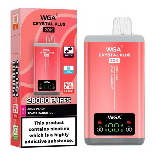 WGA Crystal Plus 20000 Puffs 2-in-1 Wiederaufladbares Einweg Kit - 📢EXKLUSIVES ANGEBOT - Nehme 4 Zahle NUR 3 an der Kasse!+Ab einem Einkauf von 100€ 1 Mystery Vapes Gratis📢 - Image 10