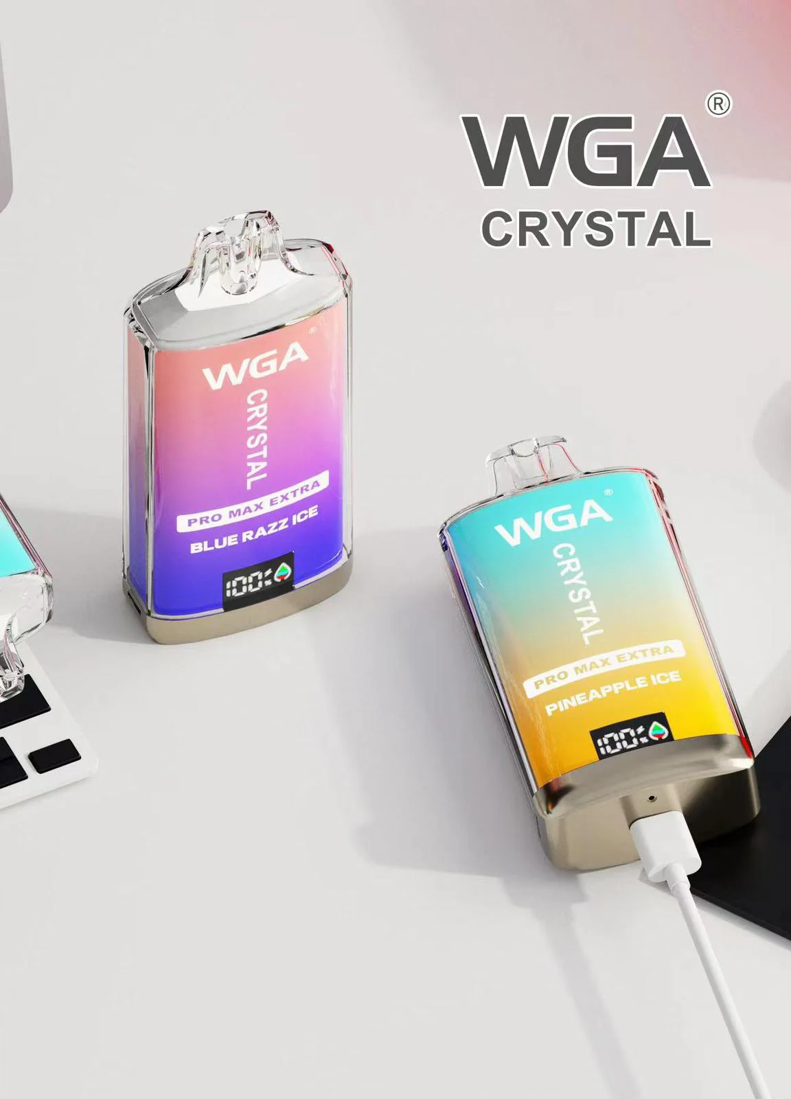 WGA Crystal Pro Max Extra 15000 Puffs Einweg Vape - Kaufen Sie 4 Stück und erhalten Sie 1 Stück gratis (Zufällige Geschmacksrichtungen) - Image 2