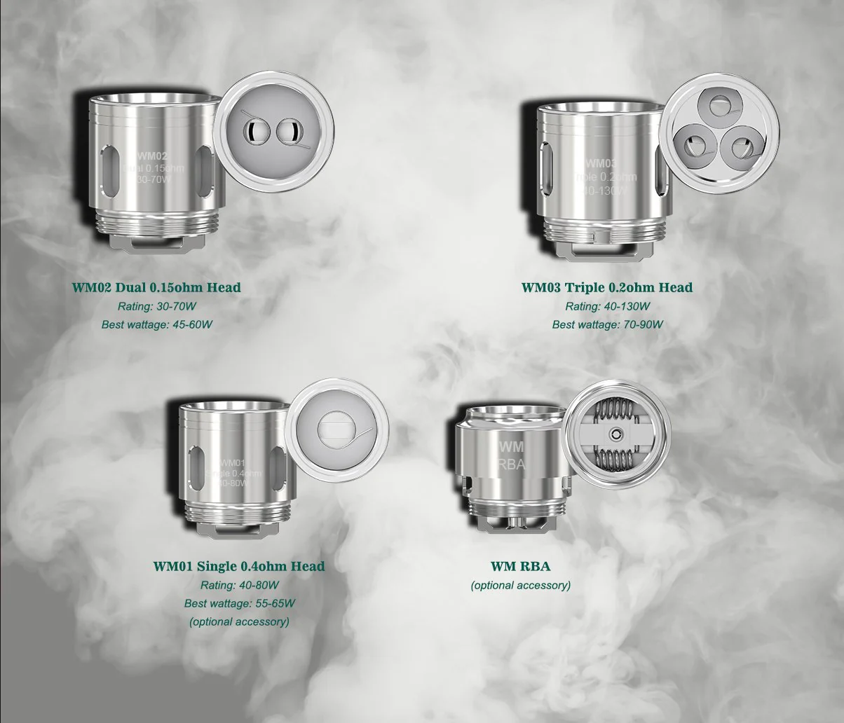 WISMEC GNOME Sub Ohm Tank Verdampferköpfe Ersatz Coils - 5 Stück / Packung