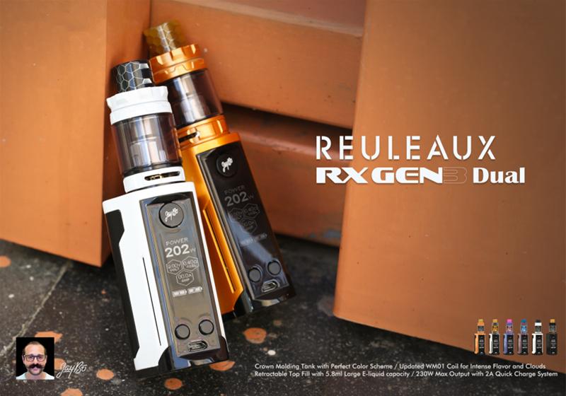 WISMEC Reuleaux RXGen3 Dual 230W TC Kit mit GNOME King Verdampfer - 5,8ml - Image 2
