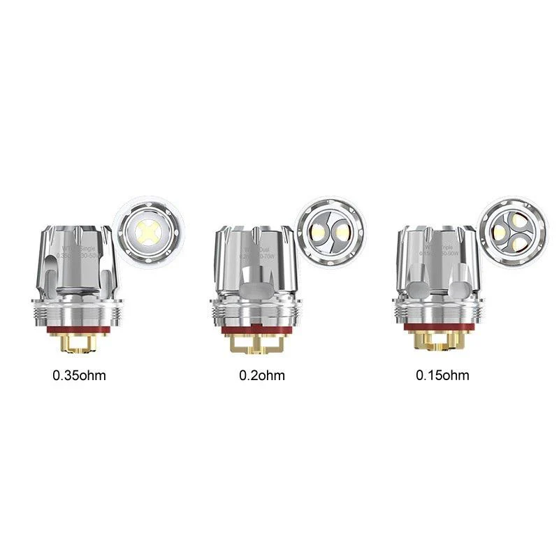Wismec WT Verdampferkopf für Trough Verdampfer 5 Stück / Packung
