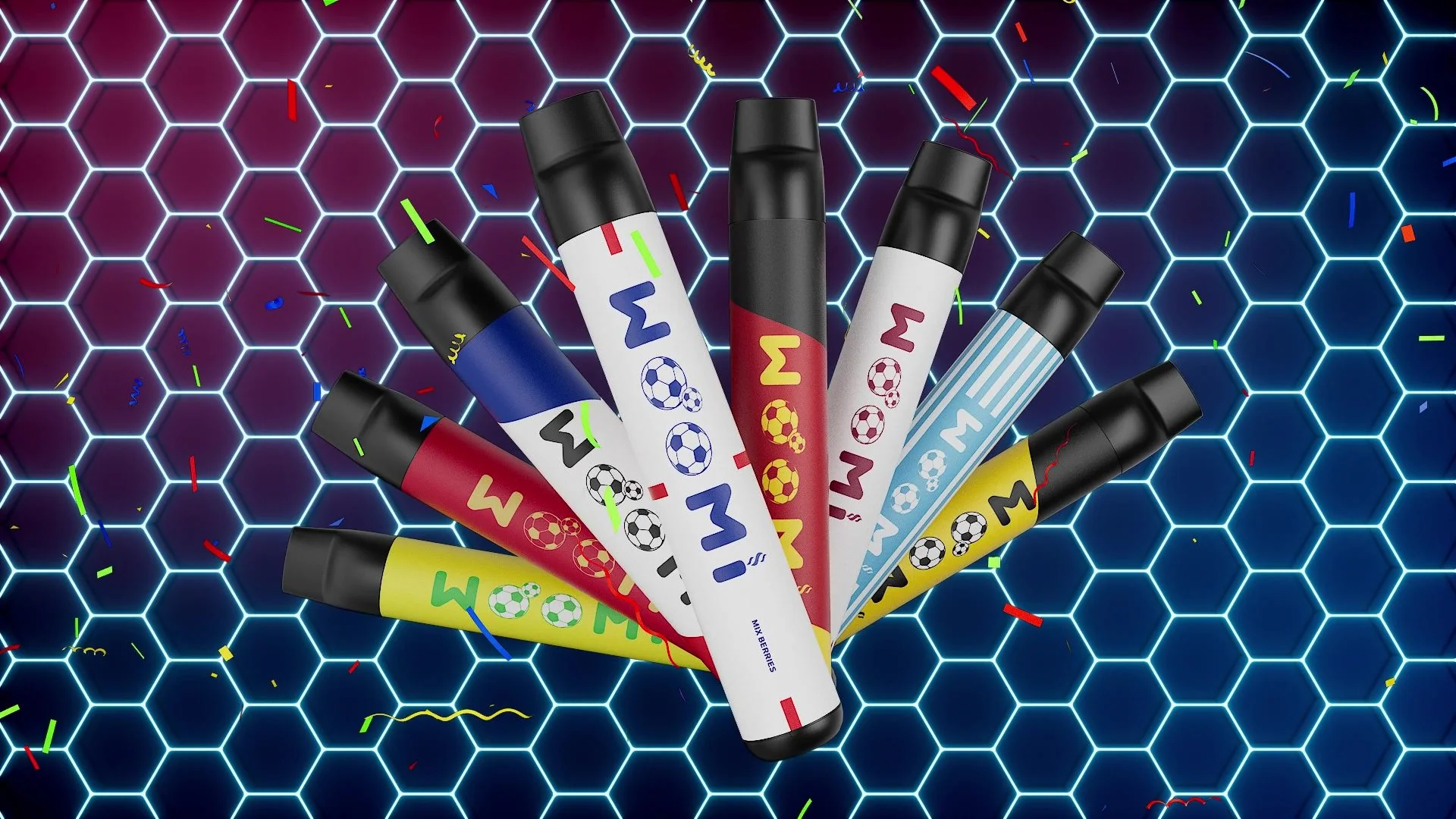 WOOMI GOAL 2500 Puffs Disposable Einweg Vape Kit 850mAh - Image 3