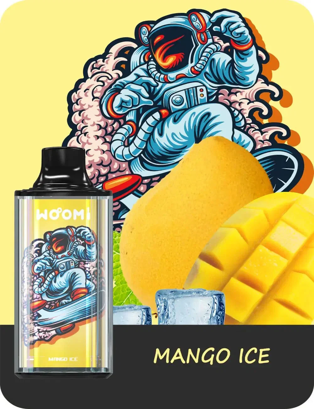 WOOMI SPACE 8000 Puffs Einweg Disposable Kit 600mAh Wiederaufladbar 6 Stück/ Packung - Image 5